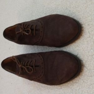 Fratelli Rossetti Brown Suede Oxford Shoes (Made in Italy) US 10 = EU 44